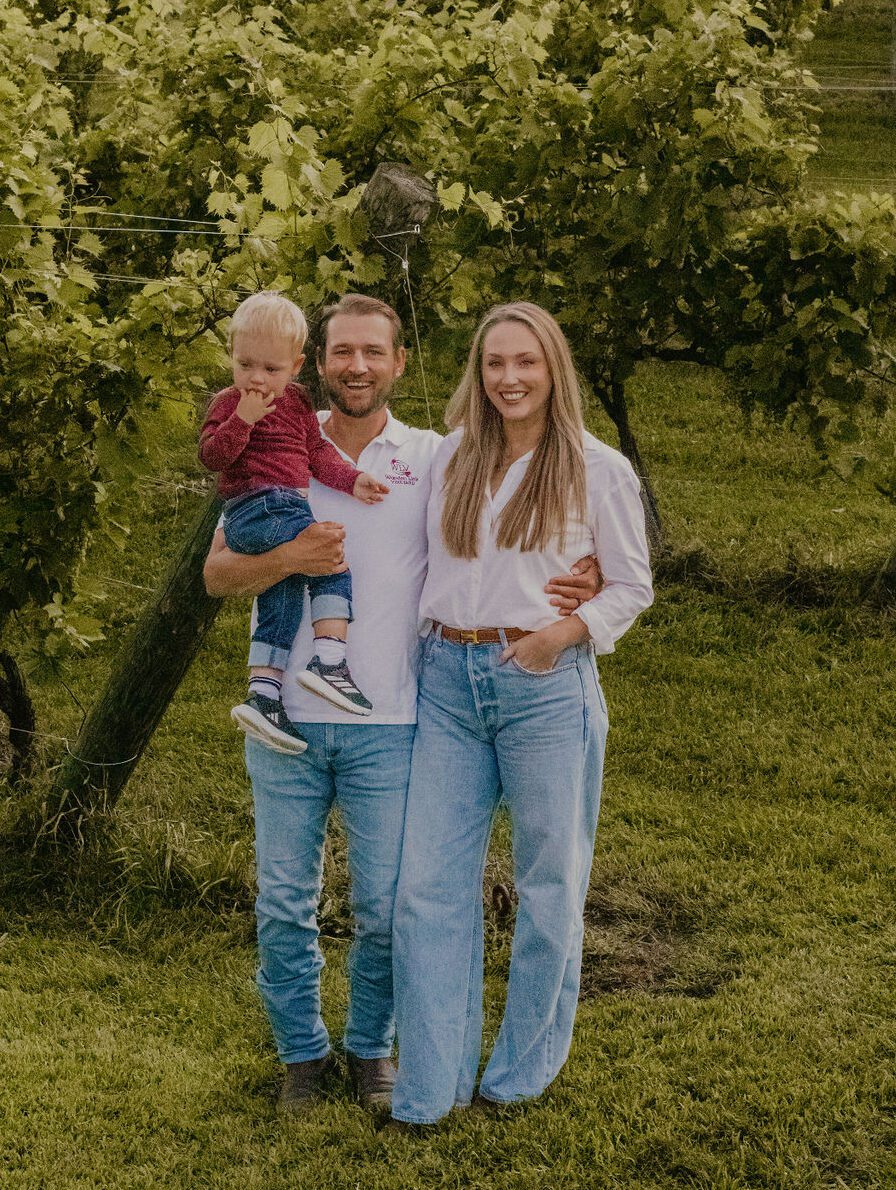Sigourney and Kevin with child
